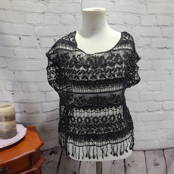 ANABELL fashion black lace top - Picture 2 of 15